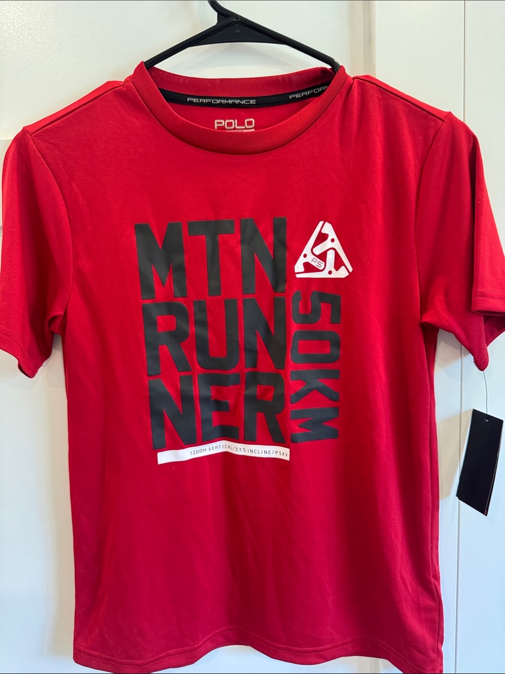 Polo by Ralph Lauren Red Short-Sleeve MTN RUNNER Graphic Tee